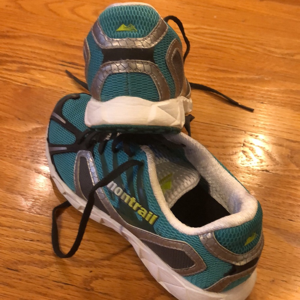 Montrail running shoes 7.5 like new still stiff.